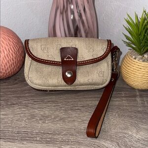 Vintage Dooney & Bourke Tan Wristlet